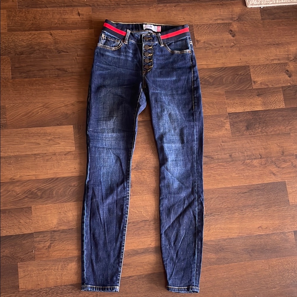 CAbi High Rise Blue Denim Jeans